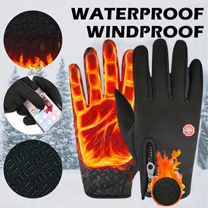 🧤 Winter Touchscreen Riding Gloves – Waterproof & Fleece Lined