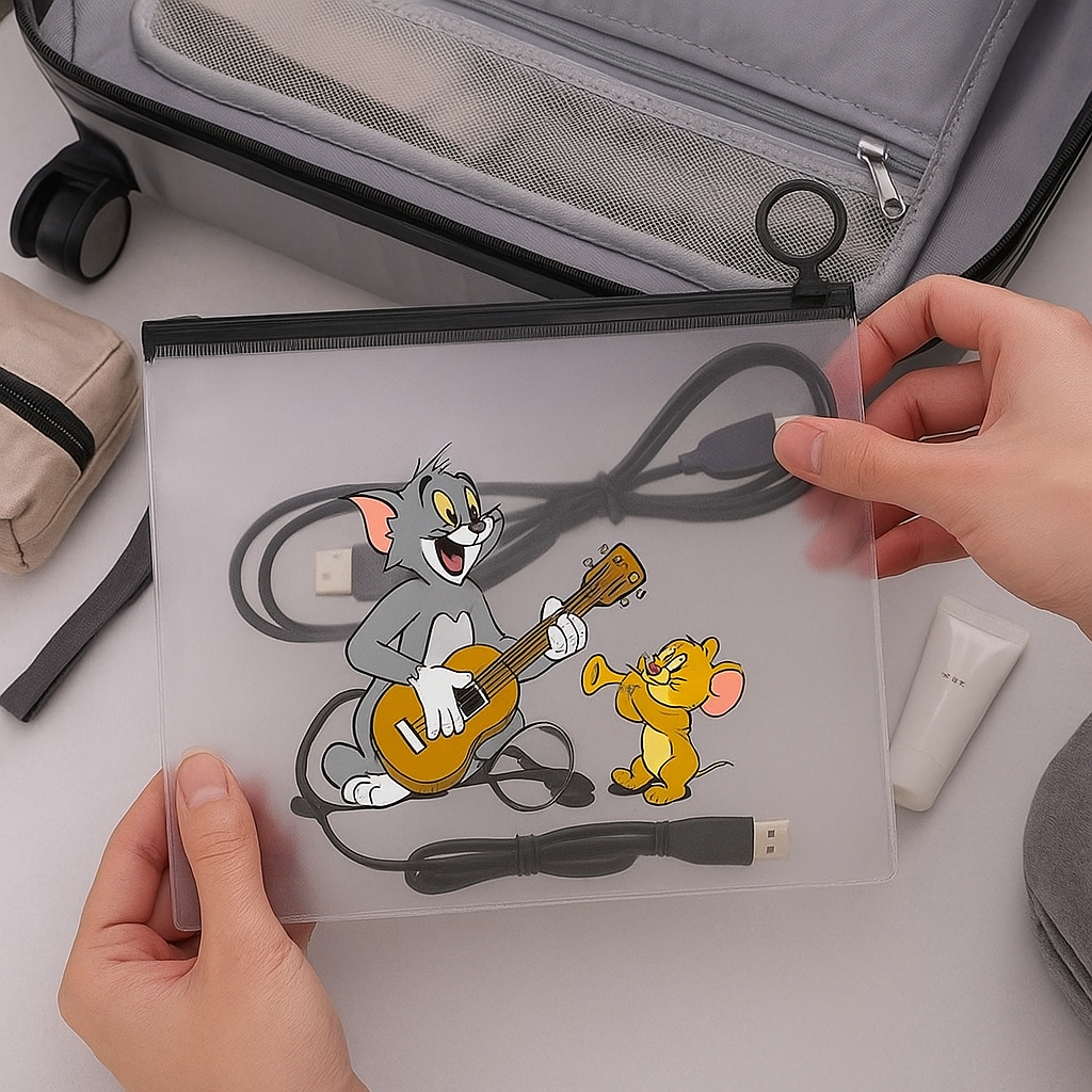 Tom & Jerry Transparent Pouch