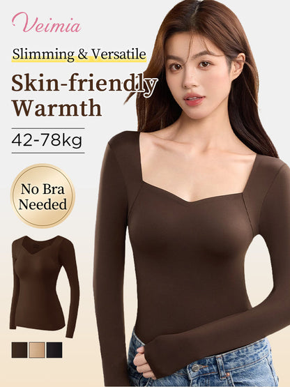 🌟 ThermaSilk™ Square Neck Padded Thermal Top | Buy 1 Get 1 FREE