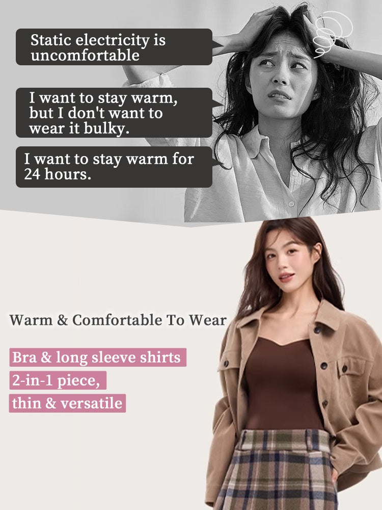 🌟 ThermaSilk™ Square Neck Padded Thermal Top | Buy 1 Get 1 FREE