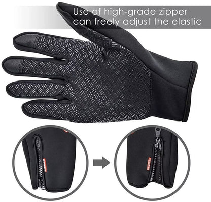 🧤 Winter Touchscreen Riding Gloves – Waterproof & Fleece Lined