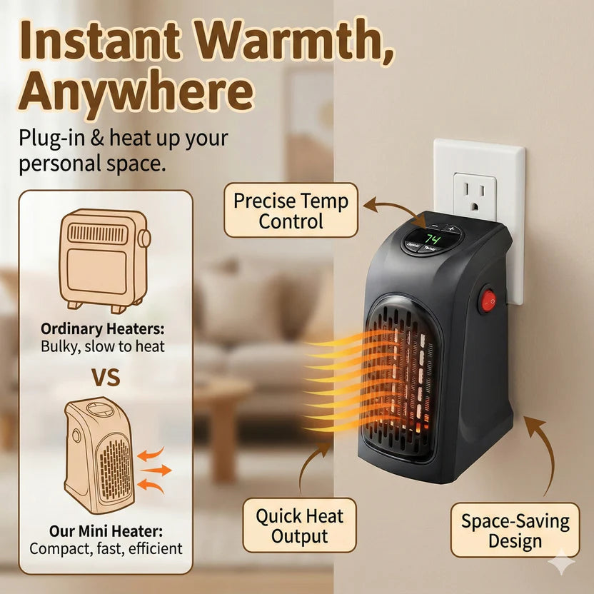 🔥 CozyHeat™ 400W Compact Room Heater